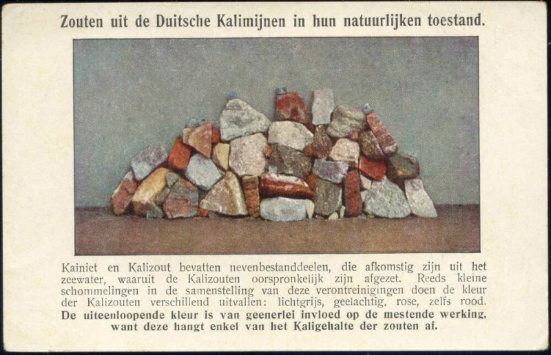 germany, Salt from the German Potash Mines, Mining (1910s)