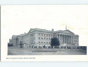 Pre-1907 Very Early View TREASURY BUILDING Washington DC A0439