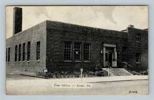 Post Office, Vintage Kane Pennsylvania Postcard