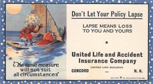 Approx. Size: 3.25 x 6 United life and accident insurance company Concorde, N...