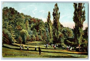 c1910 View of Trees in Toronto Reservoir Park Ontario Canada Posted Postcard