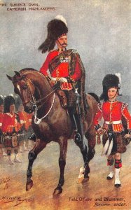 The Queen's Own Cameron Highlanders Field Officer Harry Payne Tuck Postcard