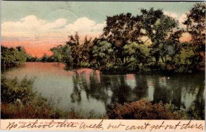 Postcard BRIDGE SCENE Rutland Vermont VT AM3554