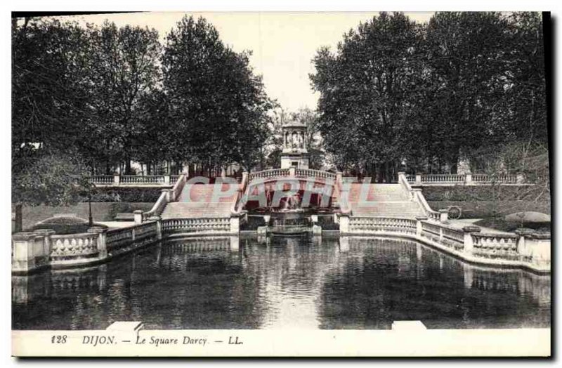 Old Postcard Dijon Square Darcy