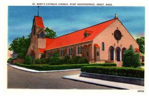 Postcard CHURCH SCENE Onset Massachusetts MA AP5534