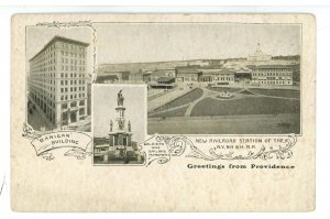 RI - Providence. Multi-View ca 1905  (tear)