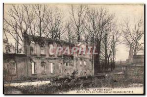 Postcard Old Vic Sur Aisne The little mill destroyed during the & # 1918 Germ...