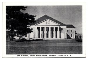 Vintage Spa Theatre, State Reservation, Saratoga Springs, NY Postcard