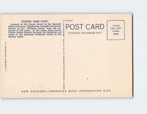 Postcard Spanish Arms Patio, New Orleans, Louisiana
