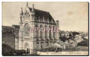 Old Postcard Angouleme The cahpelle of Bezines