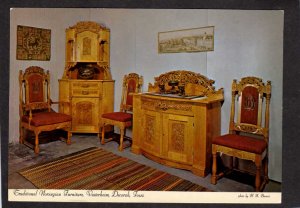 IA Norwegian Furniture Vesterheim Decorah Iowa Postcard Norwegian Norway Museum