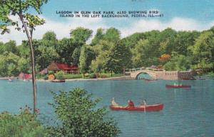 Illinois Peoria Lagoon In Glen Oak Park 1951