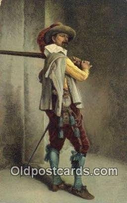 J.L. Ernist Meissonier - A Musketeer Art Unused corner wear