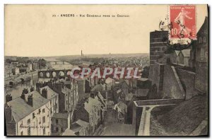 Old Postcard Angers Vue Generale Jack Du Chateau