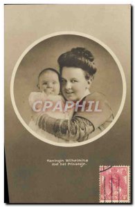 Old Postcard Koningin Wilhelmina