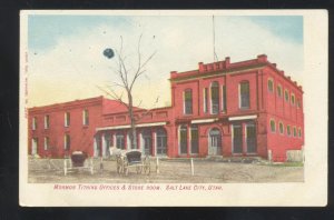 SALT LAKE CITY UTAH MORMON TITHING OFFICE E.C. KROPP #2539 VINTAGE POSTCARD