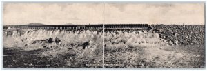 Milner Idaho ID Postcard Irrigation Falls Panorama Waterfalls Fold Out c1905