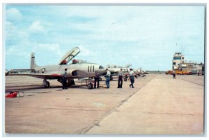 1963 Jets Control Tower Memphis Naval Air Station Millington Tennessee Postcard