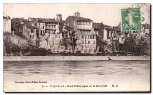 Postcard Old Tonneins Edge Picturesque Garonne