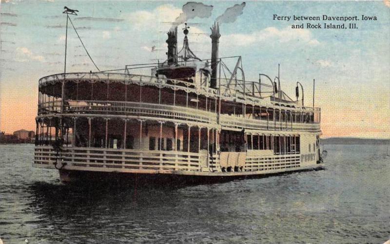 Ferry between Davenport, Iowa and Rock Island, Illinois