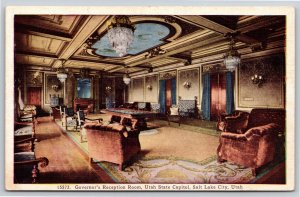 Salt Lake City Utah~Governors Reception Room @ State Capitol~Vintage Linen PC