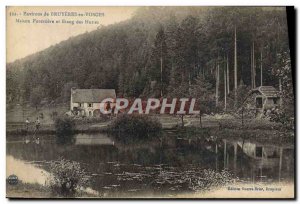 Postcard Old Forest Surroundings of Bruyeres in the Vosges House forestry and...