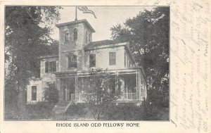 G60/ Providence Rhode Island Postcard 1906 Odd Fellows Home