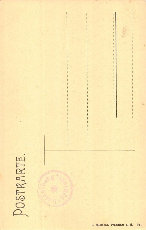 Germany Heidelberg Fass u Perkeo Barrick Statue vintage postcard