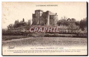 Old Postcard Auvergne Chateau Chazeron