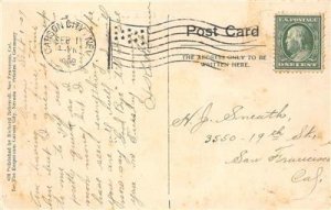 Post Office CARSON CITY Nevada 1909 Hand-Colored Vintage Postcard 