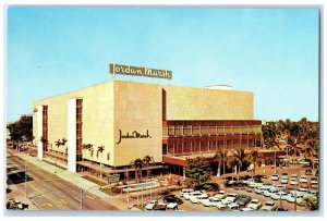 c1950's Jordan Marsh Department Store Mall Classic Cars Miami Florida Postcard