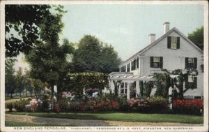 Kingston New Hampshire NH New England Pergolas c1910 Detroit Pub Postcard