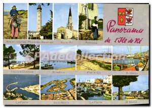 Modern Postcard Panorama From I'Ile De Re