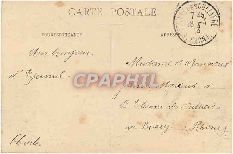 Old Postcard Epinal General View from Castle