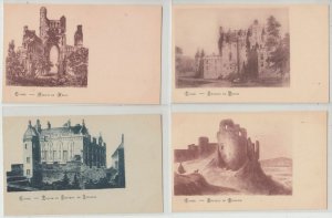 SCOTLAND ECOSSE CASTLES UK 35 Vintage postcards Mostly pre-1920 (L2796)
