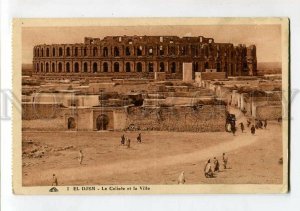 3151926 Tunisia EL DJEM Town & Colosseum Colisee & Ville OLD PC