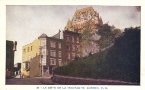 La Cote De La Montagne Mountain Coast Quebec P. Q. Canada CAN Vintage Postcard