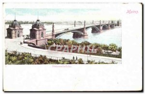 Old Postcard Mainz Strassenbriicke