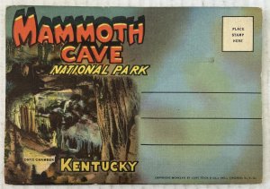 Mammoth Cave National Park Kentucky 16 Postcard Souvenir Folder