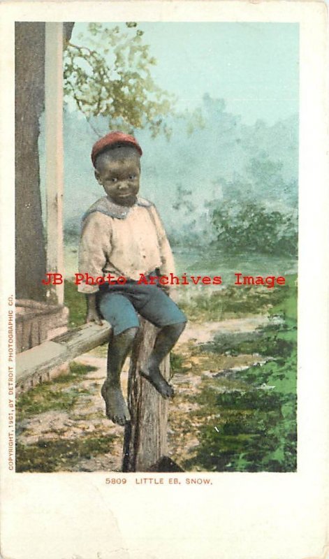 Black Americana, Detroit Photographic No 5809, UDB, Little Eb Snow Sitting 