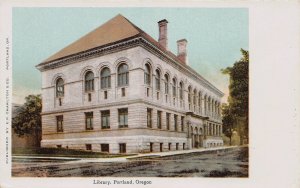 Public Library, Portland, Oregon, Very Early Postcard, Unused