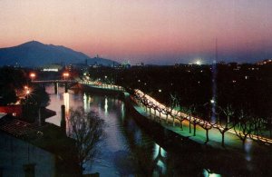 Wuxi River Grand Canal At Night Illuminations China Chinese Postcard