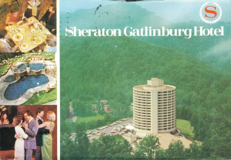 USA Sheraton Gatlinburg Hotel Tennessee Vintage Chrome Postcard BS.05 