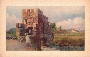 Vintage Postcard 1910's Roma Ponte Nomentano Roman bridge in Rome Italy IT