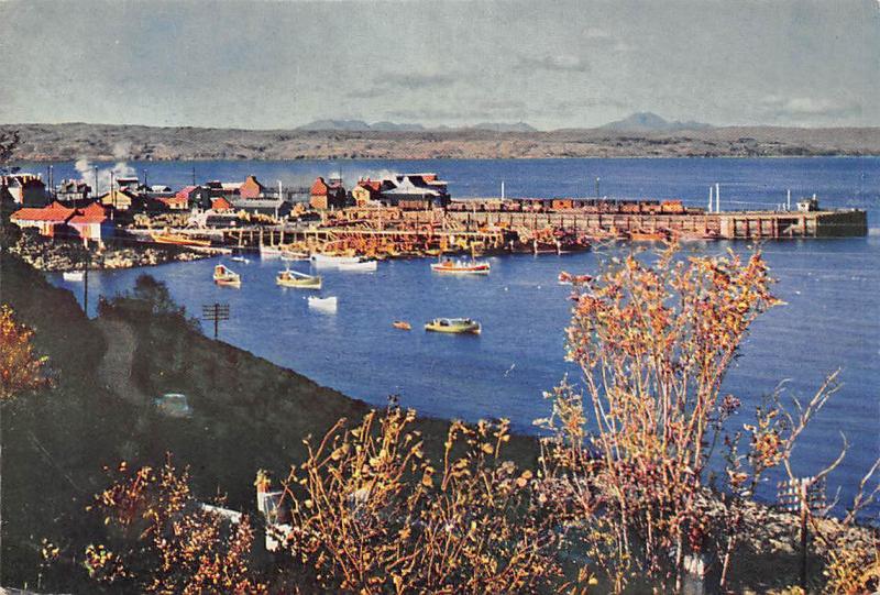 Scotland The Cuillin Hills Of Skye From Mallaig Harbour Port