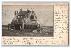 1904 Big Hotel House, Camden Maine ME Posted Antique PMC Postcard 