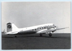 DC-3 AIRPLANE as seen in 1931 AERONAVES de MEXICO 4x6 1998 Repro Postcard