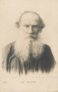 Writers Russia Leo Tolstoi 1907 photo postcard