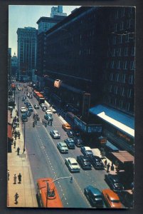 Atlanta, Georgia, GA Postcard,Peachtree Street Aerial,1950's