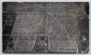 Laramie Wyoming~Wally Byam Caravan Intl 8th Rally~Parking Air View~1965 Postcard